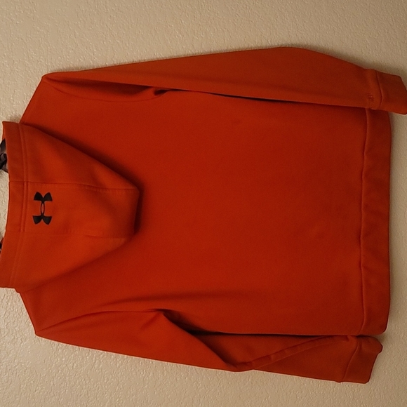 Under Armour Hoodie Youth Size Large Neon Orange and Camo - Picture 7 of 10